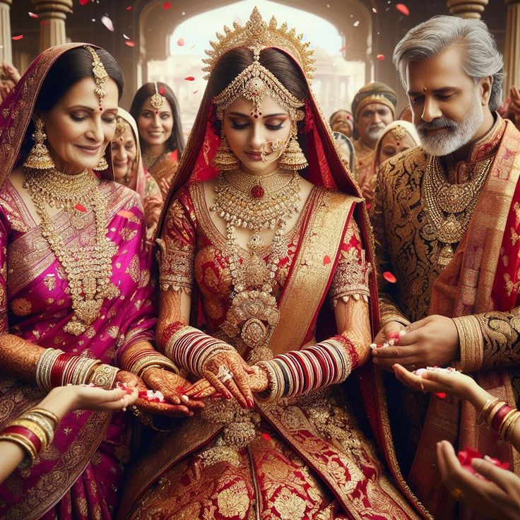 Bride with Parents